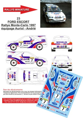 Decals ref 0023 ford - 1/32,