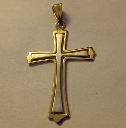 Pendentif croix moderne unie - pendentif,