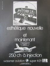 6/69 PUB WASSMER SUPER 4/21 IFR AVION HRISSA PELLISSIER TOUR DU MONDE FRENCH AD