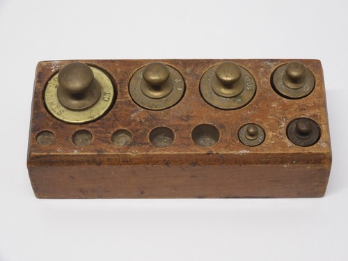 Ancienne boite poids - boite, de
