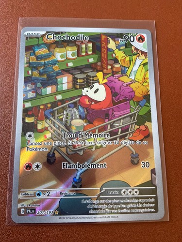 Carte pokémon chochodile - carte,
