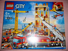 lego city 60216 neuf scellé theme pompier camion grue pompe boite un peu abimée