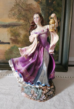 STATUE EN PORCELAINE FRANKLIN MINT EMILY BRONTE'S CATHERINE DE WUTHERING HEIGHTS