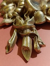 RARE GRAND CACHE CLOU BRONZE DORÉ 20X13