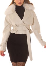 Veste Courte Trench Femme En