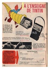1970 DOCUMENT (ref Lim 1156) PUB :  TINTIN REVEIL RADIO  1 page