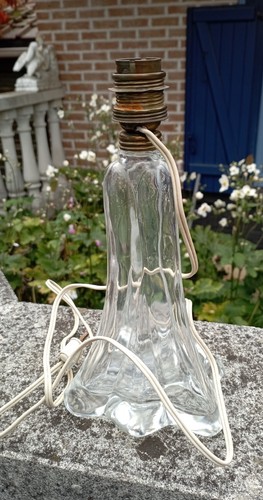 Ancien pied lampe verre - de, en