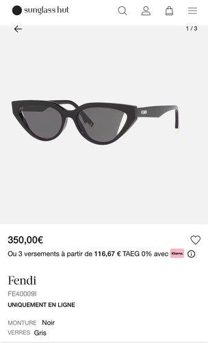 Lunettes soleil fendi - de,