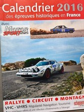 CALENDRIER 2016 RALLYE CIRCUIT MONTAGNE ECHAPPEMENT FFSA  VHC  VHRS automobile