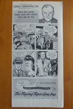 3/1953 PUB FLYING TIGER LINE FLYING TIGERS AIRFREIGHT AMERICAN CYNAMID CLOW AD