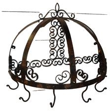 porte cochonaille mural en fer / porte ustensiles 