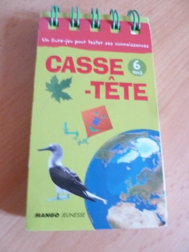 Casse tete livre jeu - tete,