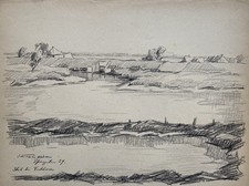 Karl Freede 1908-2000 Siel Vide De Esklum Frise de l'Est Pentecôte 1954