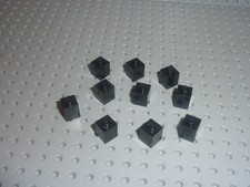 10 x LEGO Black bricks 1x1 ref