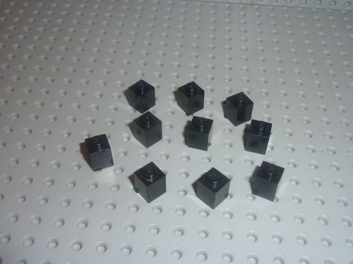 Lego black bricks 1x1 ref - x,