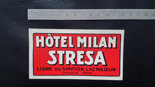 étiquette bagage ancienne - de,