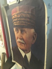 WW2. Affiche Vichy Pétain. Portrait photographique. ca 1941 En tenue de maréchal