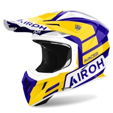 Casque Cross AIROH Aviator Ace 2 Sake Bleu Jaune Poli