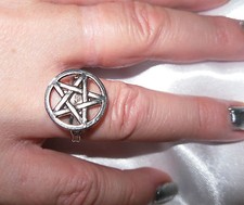 BAGUE ESOTERISME TALISMAN PENTACLE PENTAGRAM PENTAGRAMME PROTECTION MAGIE 