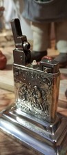 Rare Briquet table "Weltzunder" Kremer & Bayer en argent 800. TBE et fonctionnel