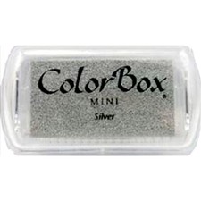 ENCREUR TAMPON MINI COLORBOX ARTEMIO 6,7x3,5cm SILVER / ARGENT