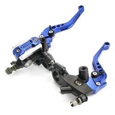 Bleu 22mm moto poignée - bleu,