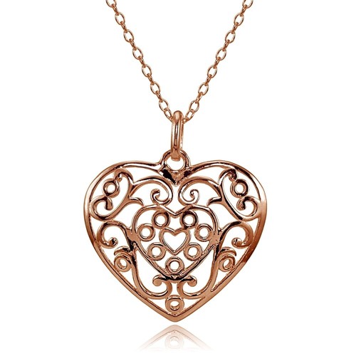Collier cœur argent - collier,