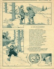 Gravure ancienne fables de la