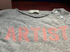 Pull cachemire gris Artist en vieux rose ZADIG ET VOLTAIRE taille S 34-36