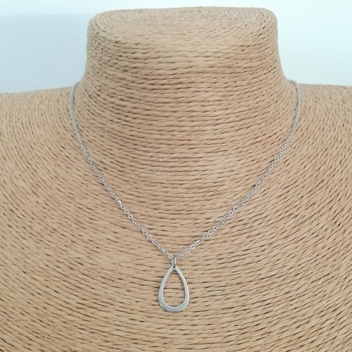 Collier chaine argente - argente, 40,6cm