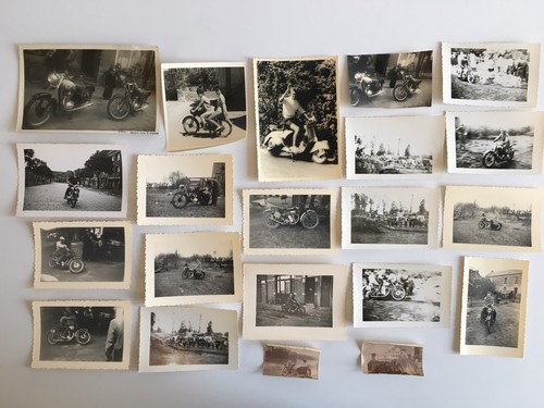 Lot ancienne photo moto - lot,