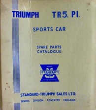 TRIUMPH  TR5 PI SPORTS CAR SPARE PARTS CATALOGUE CATALOGUE DE PIECES DETACHEES