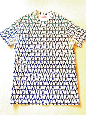 tee shirt homme Valentino blanc / noir coton taille  M  très bon état