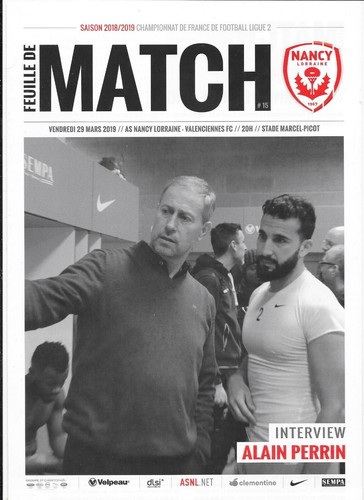 Feuille match 15 asnl - de, n°15
