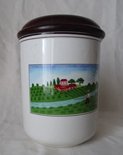 Villeroy & Boch ,  Design Naif LAPLAU , pot  vitro porcelaine  , 15,5 cm