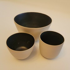 3 bols en céramique très fine signés à identifier 