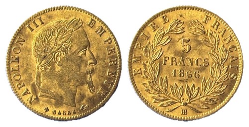 Francs napoléon iii - 5,