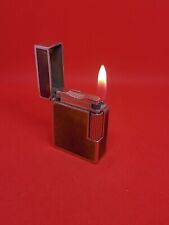 Briquet St DUPONT BRP Plaqué Or et laque Fonctionne tient la charge 