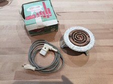 Le Réchaud à feu visible Calor N°110 450W en tôle émaillée Vintage 220V C-42B