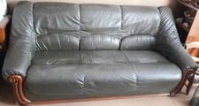 canapé 3 places simili cuir bon état cause double emploi