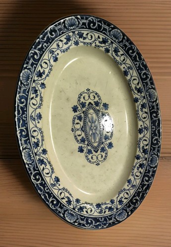 Plat ovale faience jules - plat,