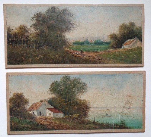 Charmant duo paysage ancien