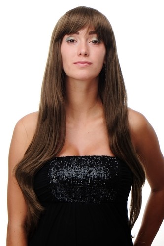 Perruque femme brun châtain - femme,