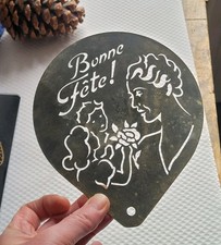 Ancien pochoir pâtisserie