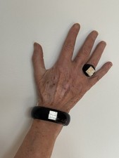 lalique bijoux:bracelet et bague Lalique avec leur boîte