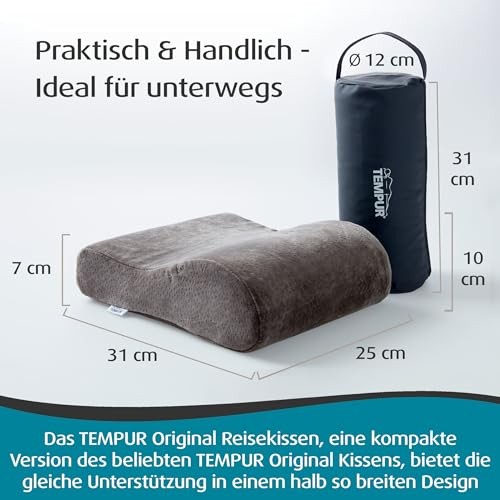 Oreiller voyage tempur gris - de,