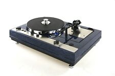 Platine Restaurée Thorens TD 520 En Noyer Oeil De Perdrix Et Acier Inoxydable