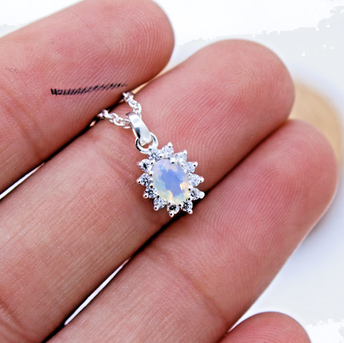 Collier pendentif halo fait - collier,