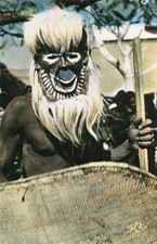 Carte Moyen CONGO Masque de danse Batéké