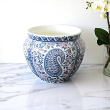 Gien. Cache-pot en faïence à